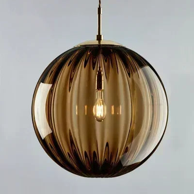 Contemporary LED Pendant Light - LumiWave-Brown-5.91 inches-Nora Luxe