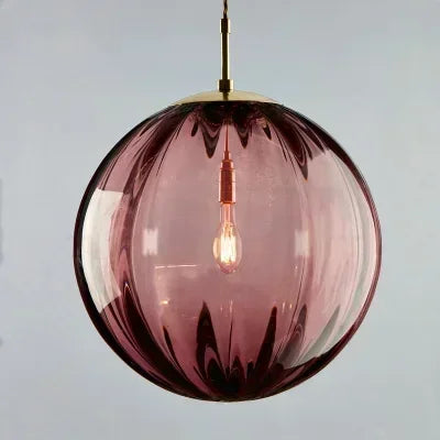 Contemporary LED Pendant Light - LumiWave-Red-5.91 inches-Nora Luxe