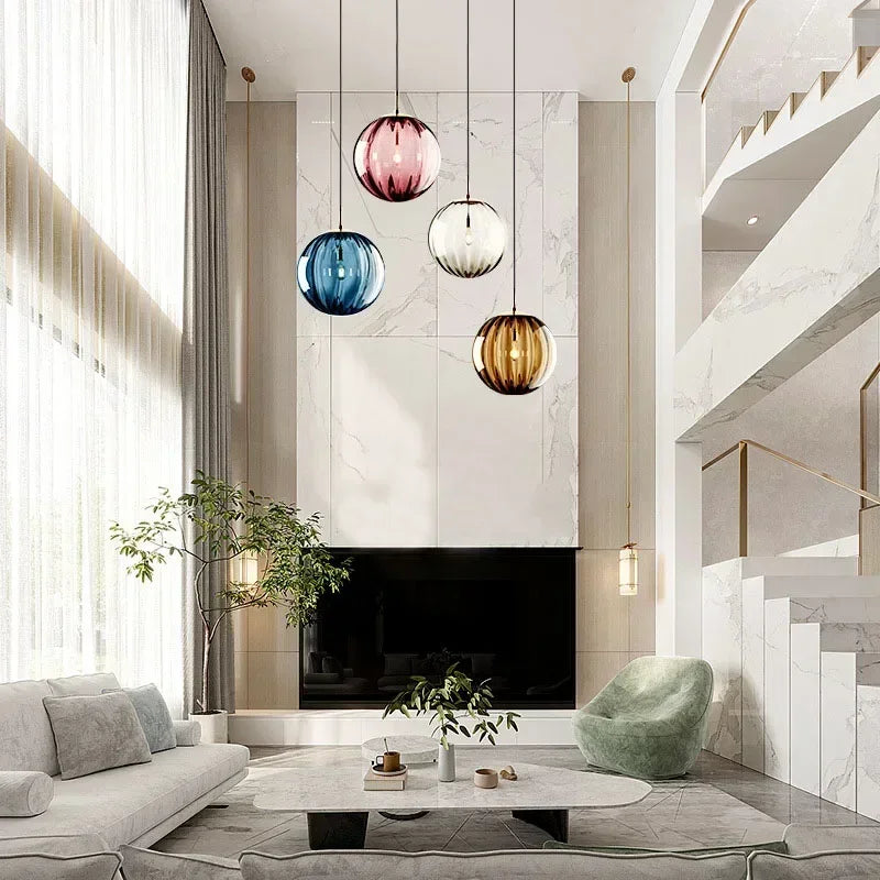 Contemporary LED Pendant Light - LumiWave-Smoky grey-5.91 inches-Nora Luxe