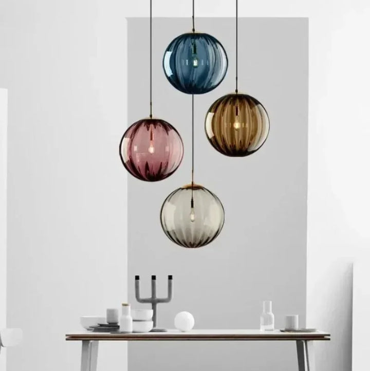 Contemporary LED Pendant Light - LumiWave-Smoky grey-5.91 inches-Nora Luxe