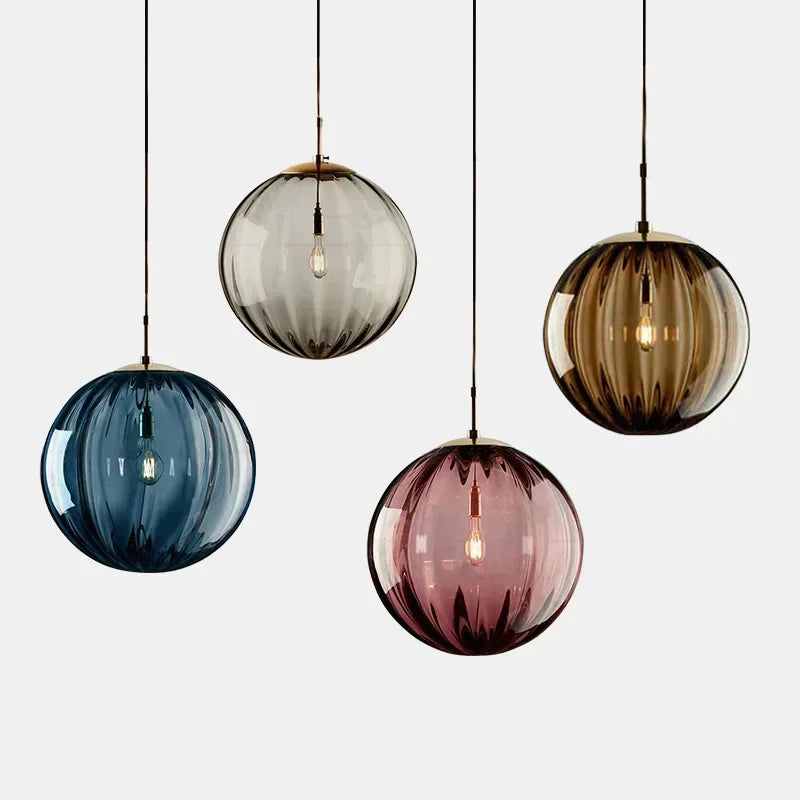 Contemporary LED Pendant Light - LumiWave-Smoky grey-5.91 inches-Nora Luxe