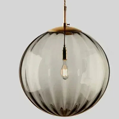 Contemporary LED Pendant Light - LumiWave-Smoky grey-5.91 inches-Nora Luxe