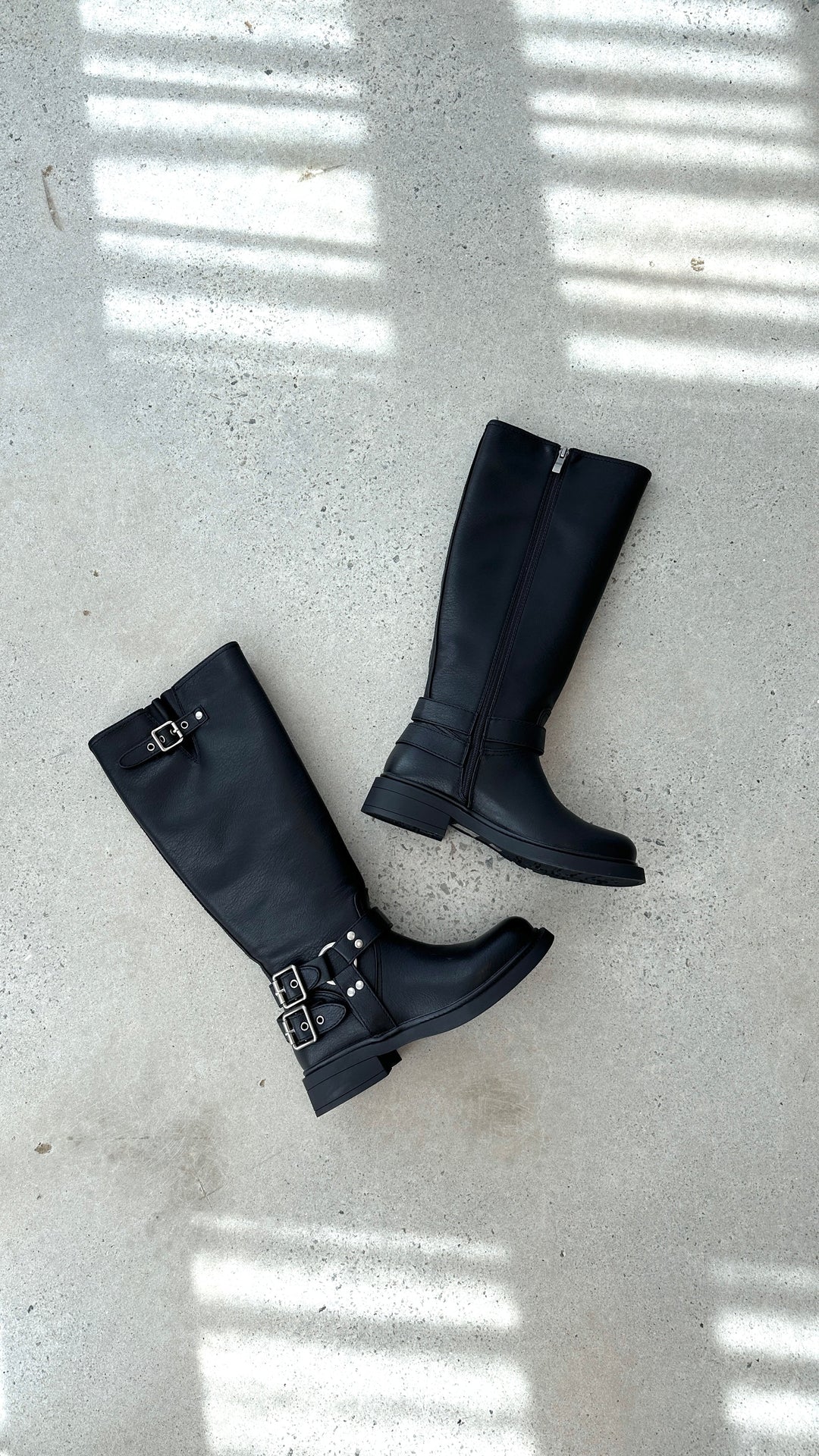 Cool Black Combat Boots - Aris-3-Nora Luxe