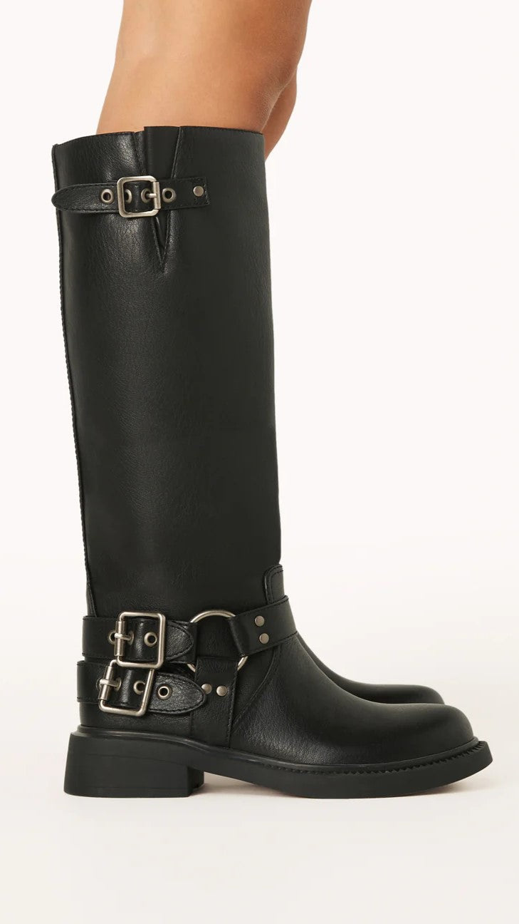 Cool Black Combat Boots - Aris-3-Nora Luxe
