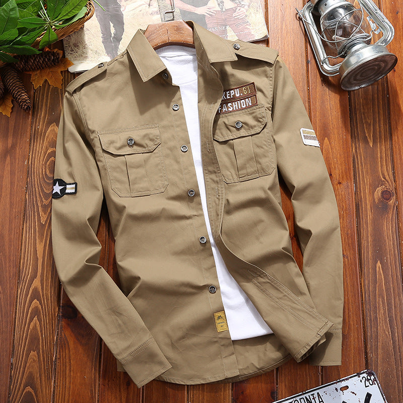 Cool Cargo Shirt for Men - Milan-Khaki-3XS-Nora Luxe