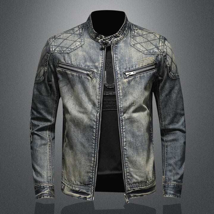 Cool Denim Jacket for Men - Rafael-Denim without Flag-S-Nora Luxe
