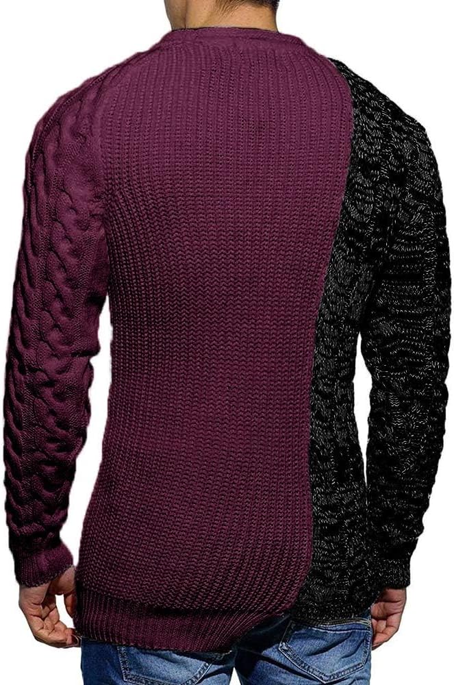 Cool Men's Sweater - Damian-White Gray-M-Nora Luxe