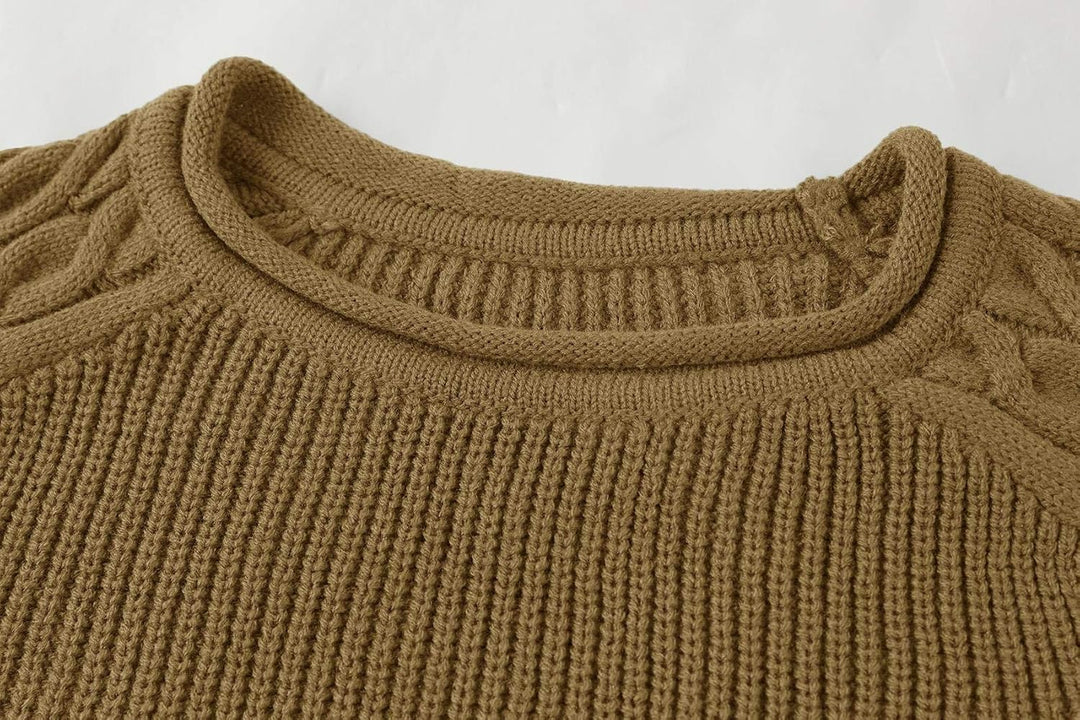 Cool Men's Sweater - Damian-White Gray-M-Nora Luxe