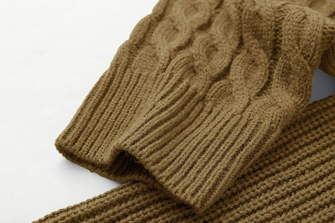 Cool Men's Sweater - Damian-White Gray-M-Nora Luxe