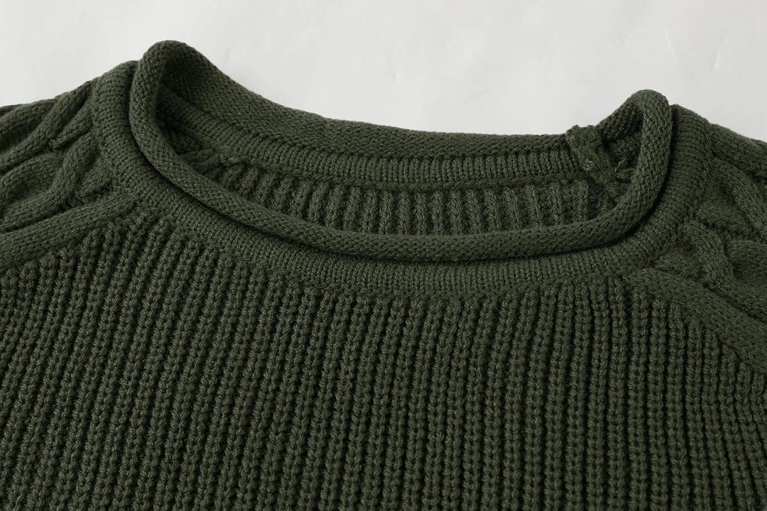 Cool Men's Sweater - Damian-White Gray-M-Nora Luxe