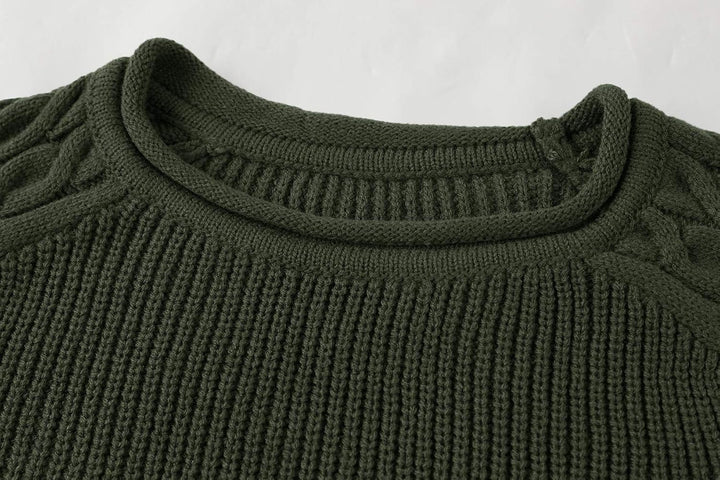 Cool Men's Sweater - Damian-White Gray-M-Nora Luxe