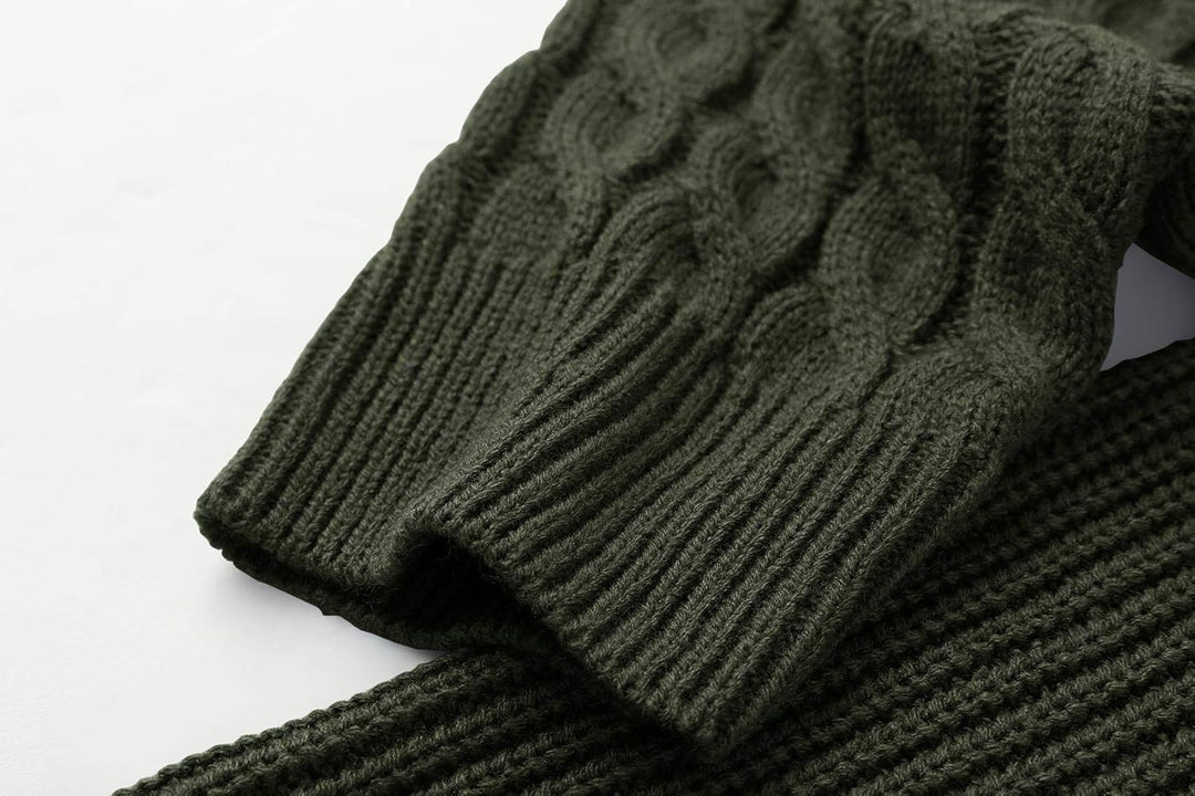 Cool Men's Sweater - Damian-White Gray-M-Nora Luxe