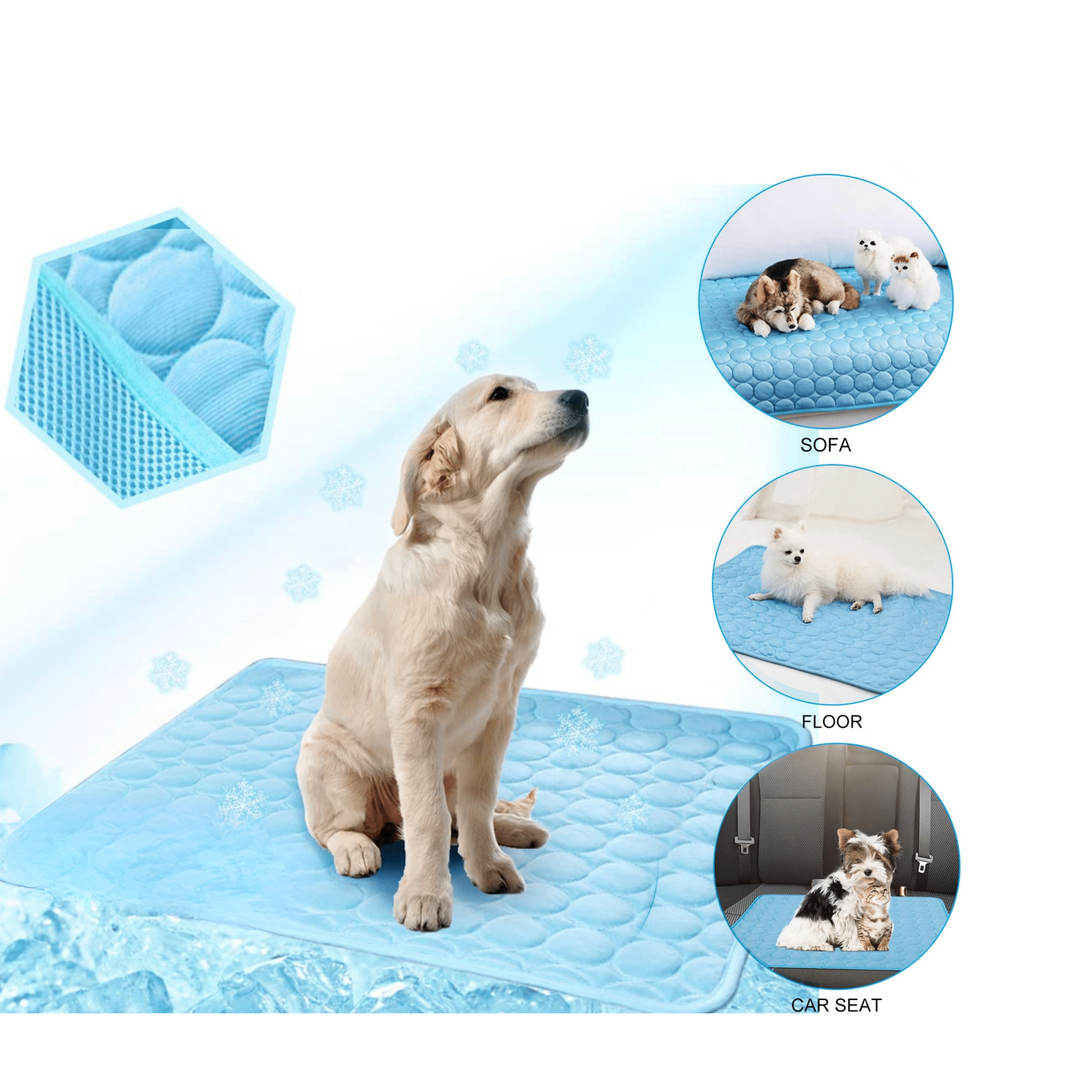 Cooling Dog Mat - CoolPet Mat-Blue-XS 15.75x11.81 inches-Nora Luxe