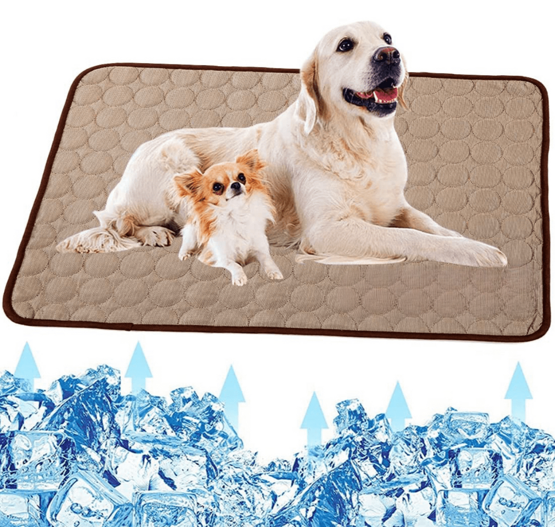 Cooling Dog Mat - CoolPet Mat-Coffee-XS 15.75x11.81 inches-Nora Luxe