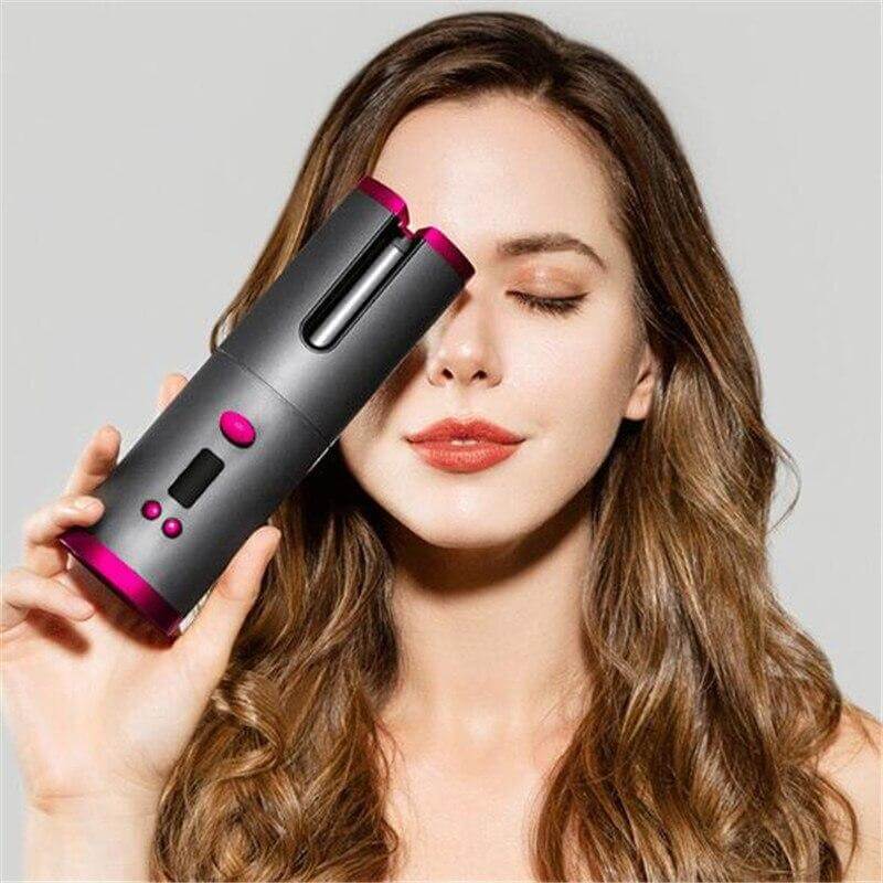 Cordless Curling Iron - CurlMate-Gray-Nora Luxe