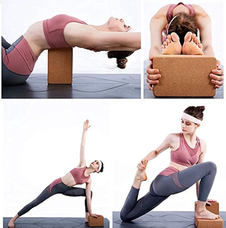 Cork Yoga Blocks – Natural, Non-Slip, Odorless (2-Pack)-Nora Luxe