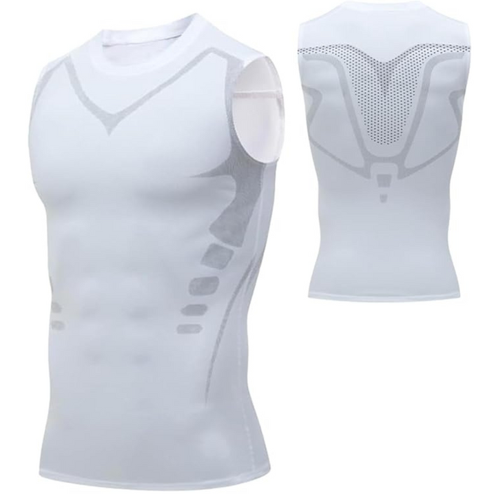 Corrective Dress Shirt – CoreForm Bodyshape-White-S (110.2 – 154.3 lbs)-Nora Luxe