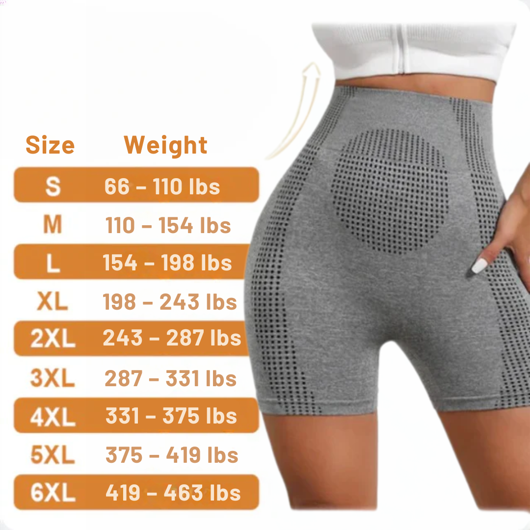 Corrective Shapewear Shorts - Nova | With Push-up effect-Black-S-Nora Luxe