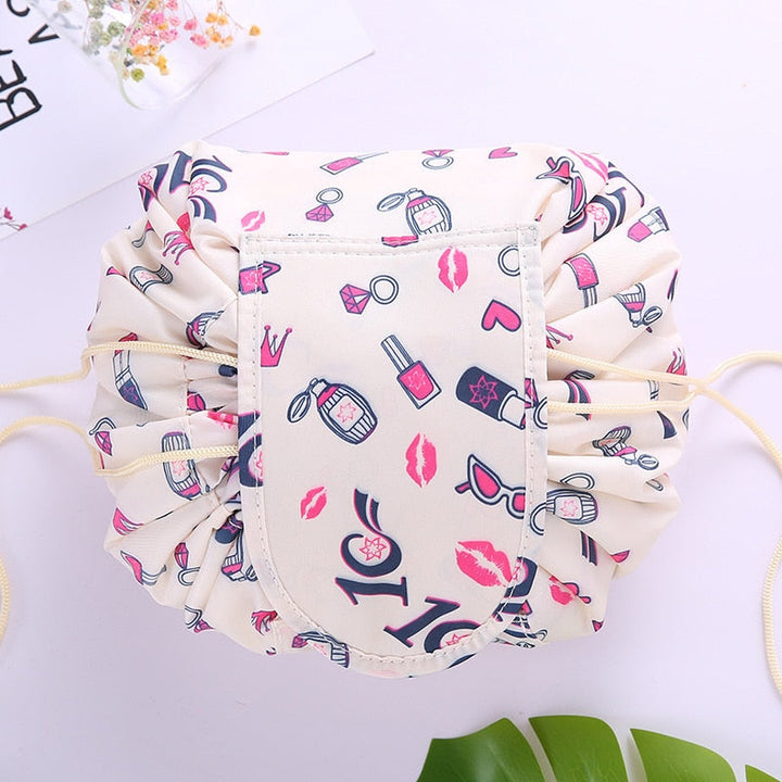 Portable Drawstring Cosmetic and Toiletry Bag – 1+1 FREE Travel Organiser