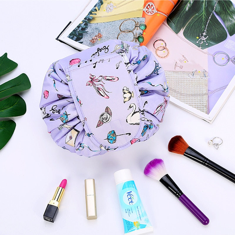 Portable Drawstring Cosmetic and Toiletry Bag – 1+1 FREE Travel Organiser