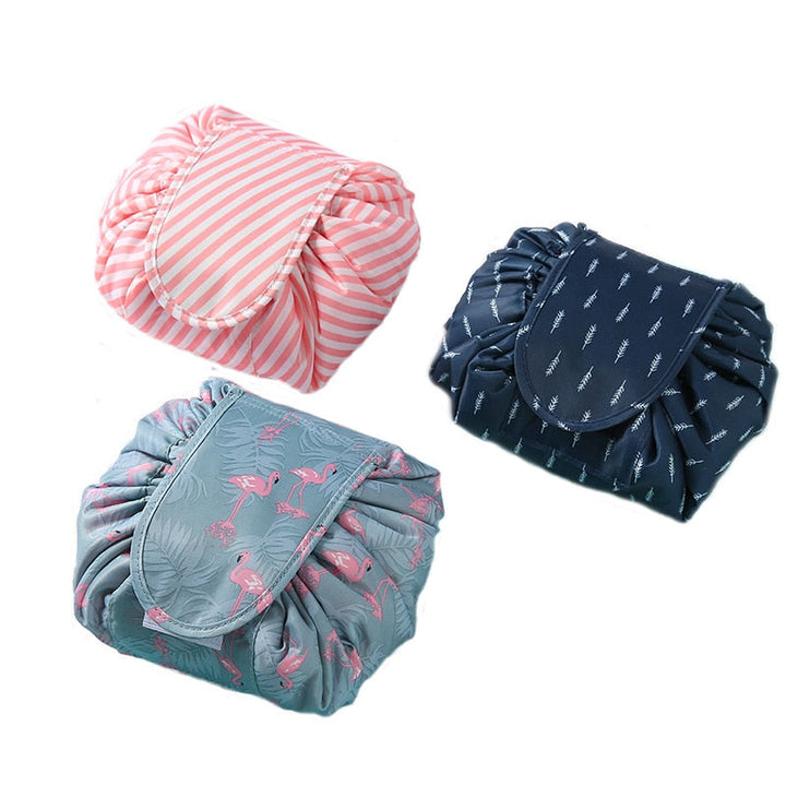 Portable Drawstring Cosmetic and Toiletry Bag – 1+1 FREE Travel Organiser