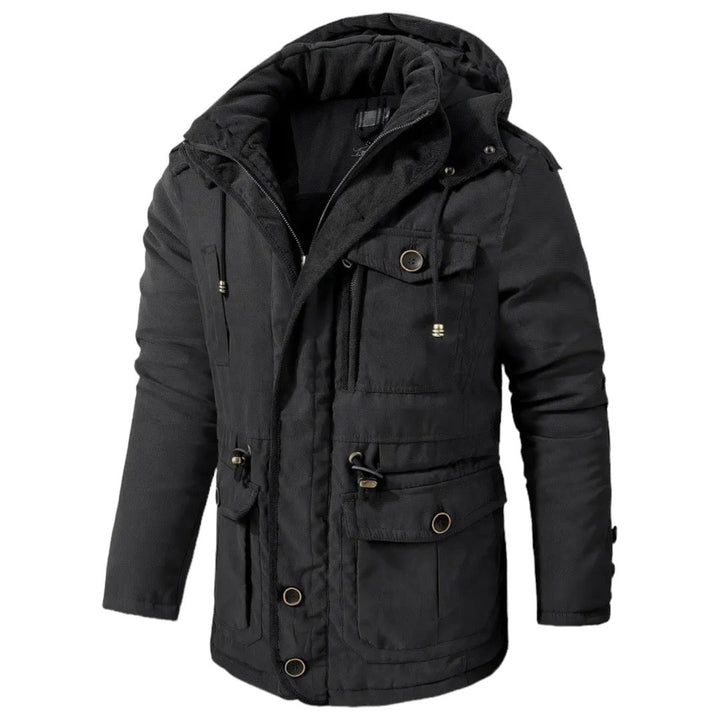 Cotton Jacket for Active Men - Apex Shift-Black-S-Nora Luxe