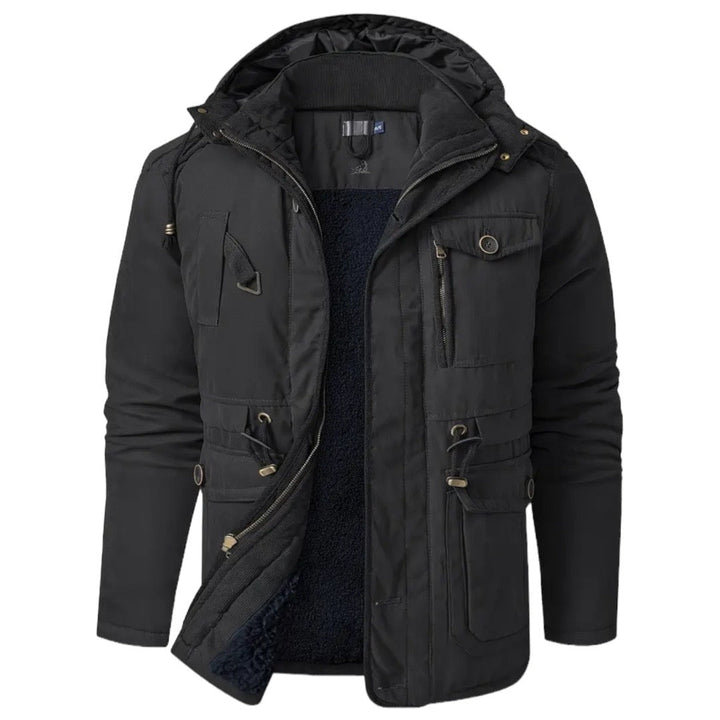 Cotton Jacket for Active Men - Apex Shift-Black-S-Nora Luxe
