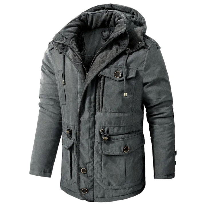 Cotton Jacket for Active Men - Apex Shift-Gray-S-Nora Luxe