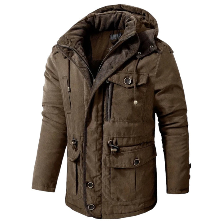 Cotton Jacket for Active Men - Apex Shift-Saddle Brown-S-Nora Luxe