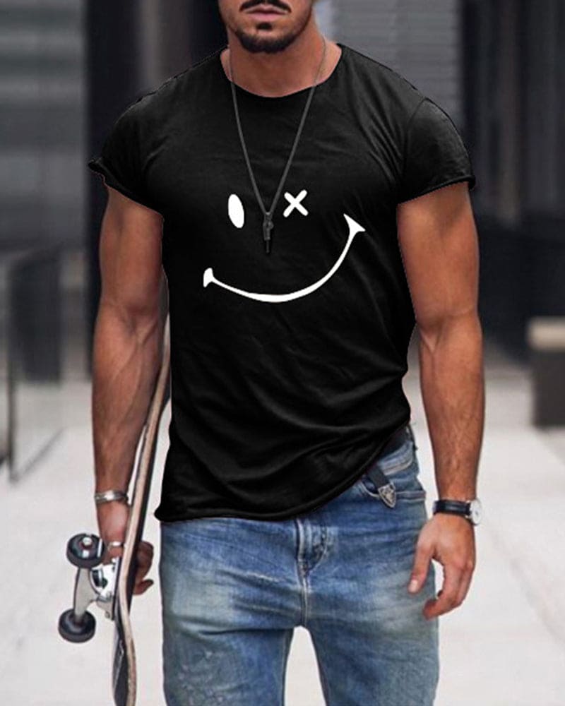 Cotton Men's T-Shirt - Arlo-Black-S-Nora Luxe