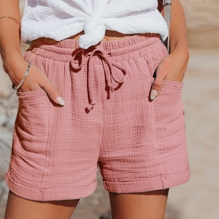 Cotton Summer Shorts - BreezeWear-Pink-S-Nora Luxe
