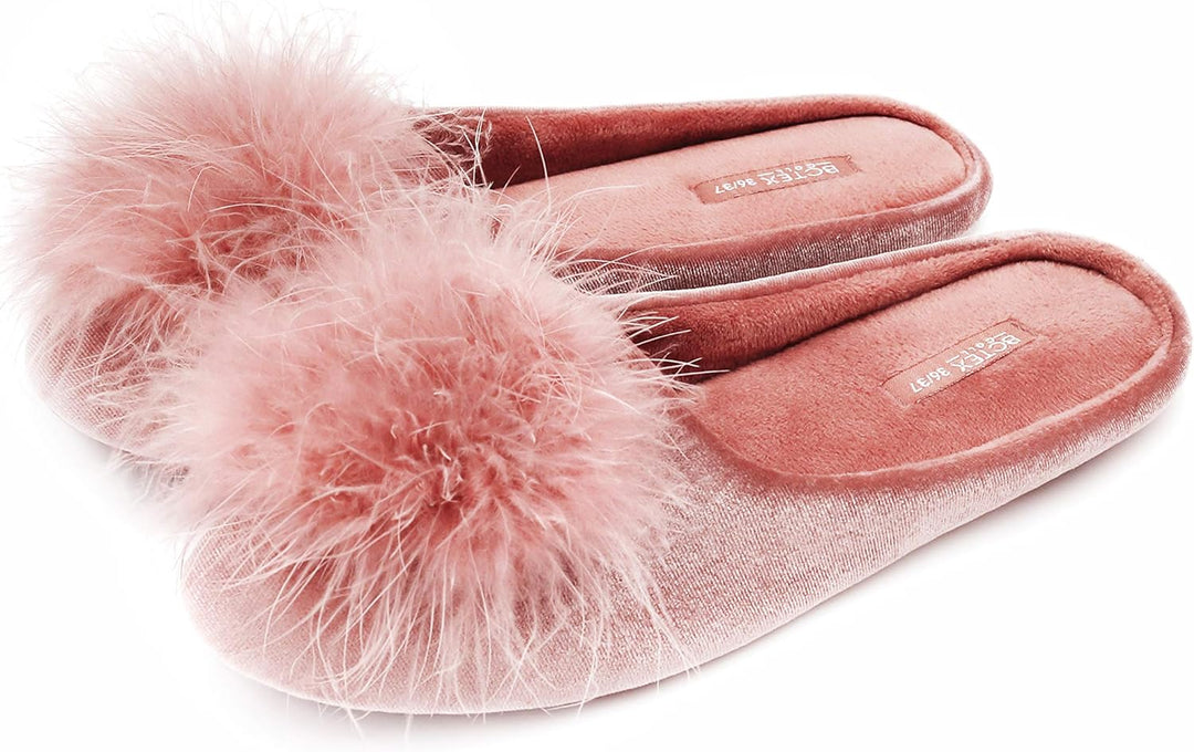 Cozy Velvet Memory Foam Slippers - VelvetEase-Black-4.5-Nora Luxe