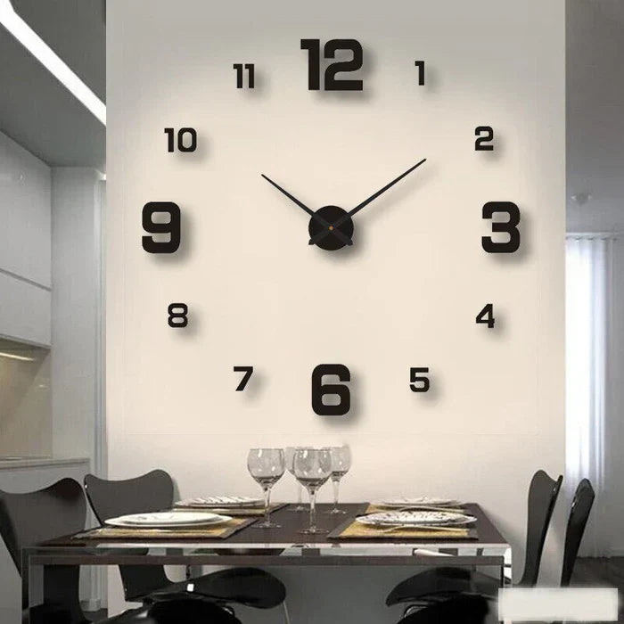 Creative Wall Clock - ArtTime-Numbers - Black-23.62 – 39.37 in-Nora Luxe
