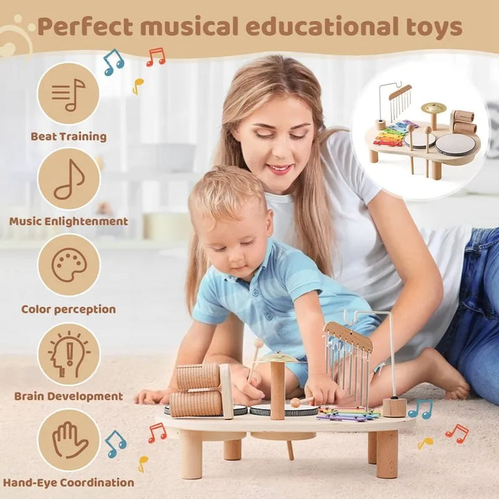 Creative Wooden Toy Music Station - MelodyMaker-Nora Luxe