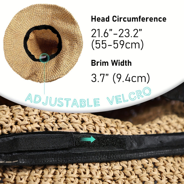 Crochet Boho Straw Hat for Summer Travels – Elouan-Beige-State of Style