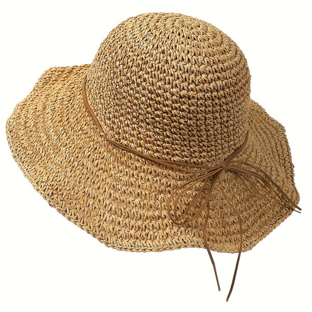 Crochet Boho Straw Hat for Summer Travels – Elouan-Khaki-State of Style