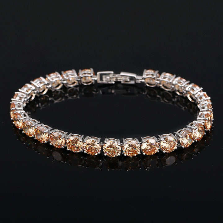 Crystal Heart Tennis Bracelet | Sparkling Accessory-Sparkling Wine-Nora Luxe