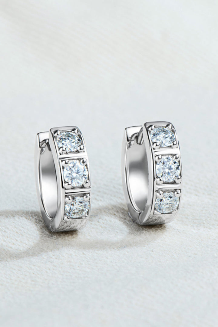 Crystal Hoop Elegant Earrings | Ear Sparkling Accessories-Black-One-size fits all-Nora Luxe