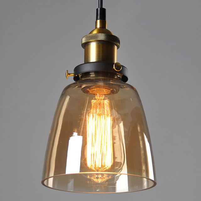 Crystal Luxury Pendant Lamp - Vincent-Amber 1-Nora Luxe