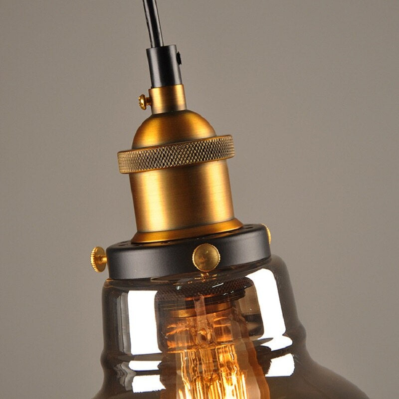 Crystal Luxury Pendant Lamp - Vincent-Amber 1-Nora Luxe