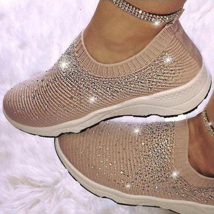 Crystal Shoes - GlamStep-BROWN-3.5-Nora Luxe