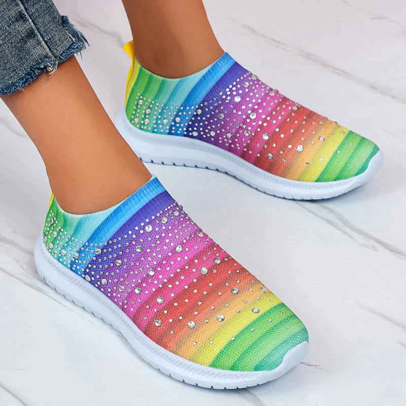 Crystal Shoes - GlamStep-MULTICOLORED-3.5-Nora Luxe