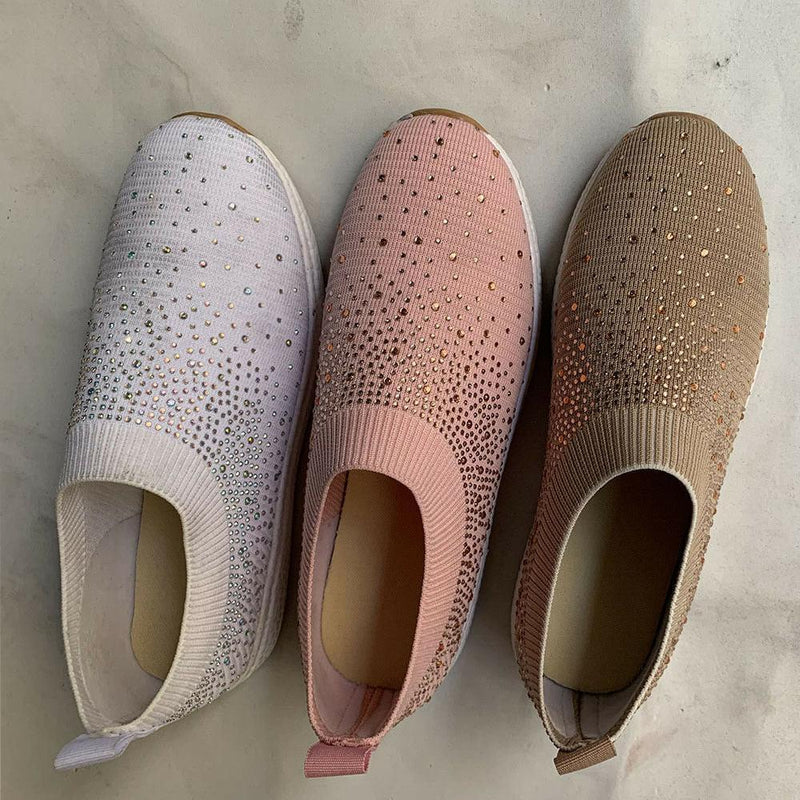 Crystal Shoes - GlamStep-WHITE-3.5-Nora Luxe