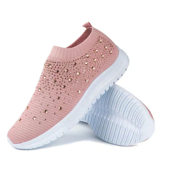 Crystal Shoes - GlamStep-WHITE-3.5-Nora Luxe