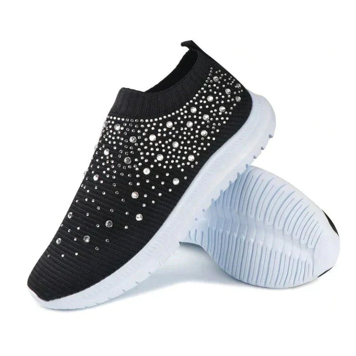Crystal Shoes - GlamStep-WHITE-3.5-Nora Luxe