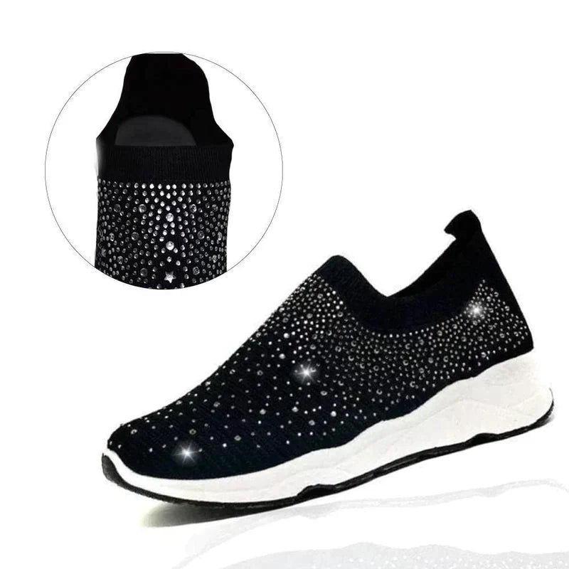 Crystal Shoes - GlamStep-WHITE-3.5-Nora Luxe