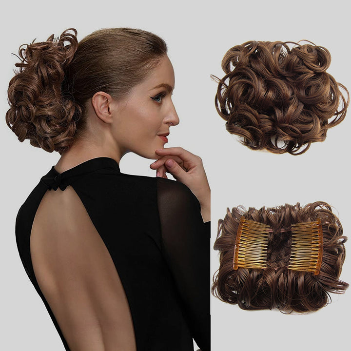 Curly Knot Hair Extension – FluffyFix-05#-Nora Luxe