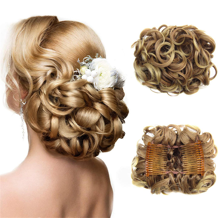 Curly Knot Hair Extension – FluffyFix-10#-Nora Luxe