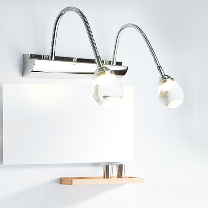 Curved LED Wall Lamp – Arcus-2 lamps-White Light-40cm-The Livary