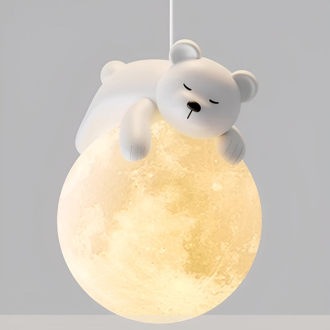 Cute Animals Pendant Light - LunarBuddy-Bear-Nora Luxe